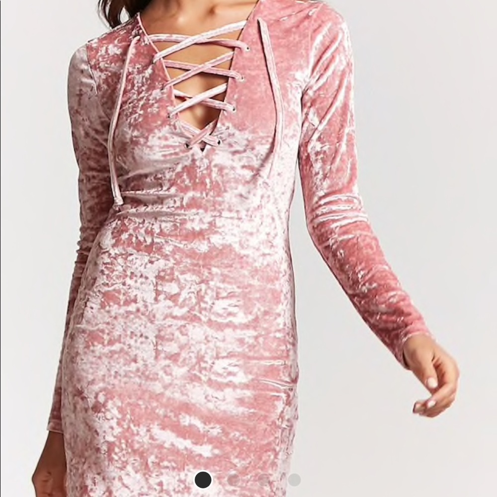 Velvet Laced Dress M